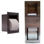 Toilet paper holder and paper storage container pack