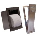 Toilet paper holder and brush holder pack