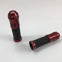 Rubber + red anodized aluminum, machined tip